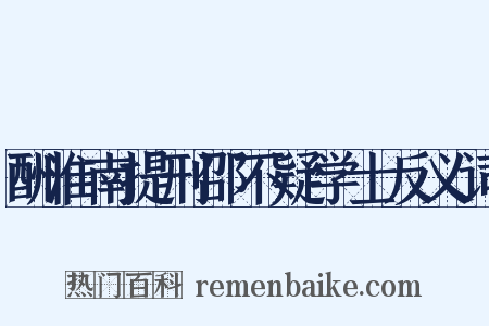 酬淮南提刑邵不疑学士反义词是什么意思的图片